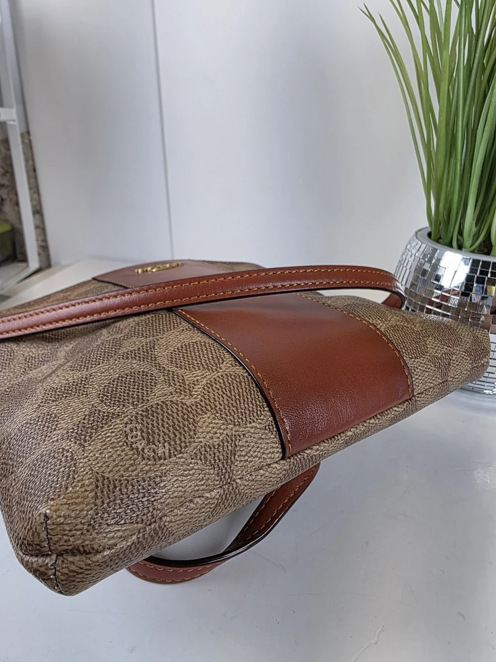 Coach Signature Kitt Messenger Crossbody Colorblock Bag